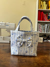 Mini Tote Bag With Attached A Bow