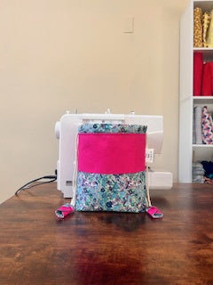 Small Two-Tone Drawstring Bag