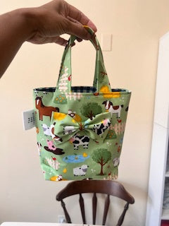 Kids Tote Bags With Attached Bow
