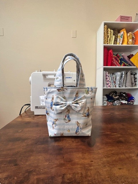 Kids Tote Bags With Attached Bow