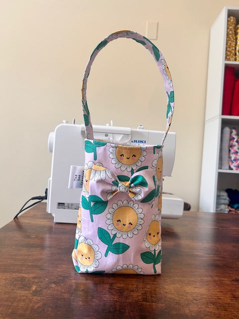 One Handle Tote Bag With Attached Bow